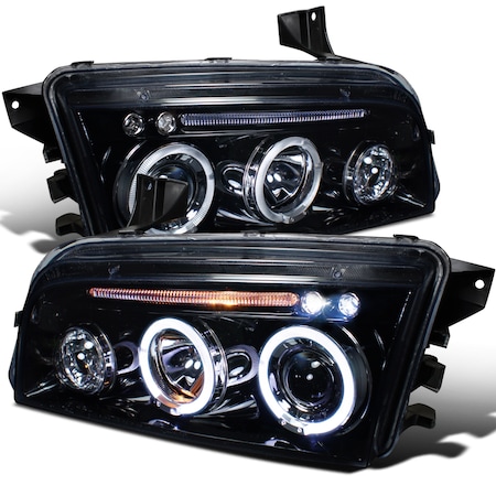 Spec-D Tuning 05-10 Dodge Charger Projector Headlight LHP-CHG05G-TM